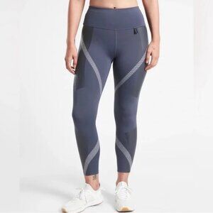 ATHLETA x Allyson Felix Legend 7/8 Leggings Violet High Rise Size Large